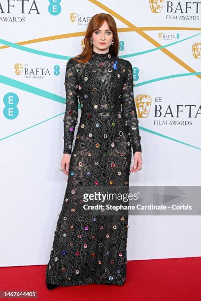 Sophie Turner attends the EE BAFTA Film Awards 2023 at The Royal Festival Hall on February 19, 2023 in London, England.