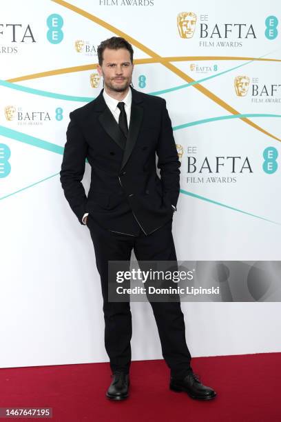 Jamie Dornan attends the EE BAFTA Film Awards 2023 at The Royal Festival Hall on February 19, 2023 in London, England.