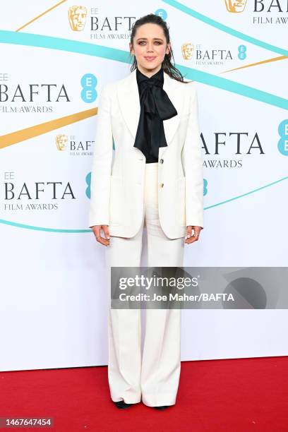 Daisy Head attends the EE BAFTA Film Awards 2023 at The Royal Festival Hall on February 19, 2023 in London, England.