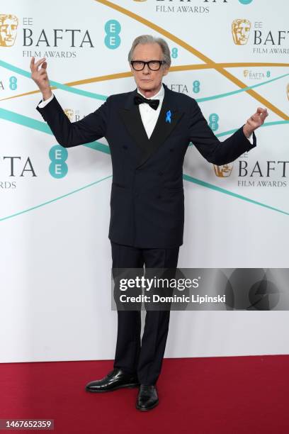 Bill Nighy attends the EE BAFTA Film Awards 2023 at The Royal Festival Hall on February 19, 2023 in London, England.