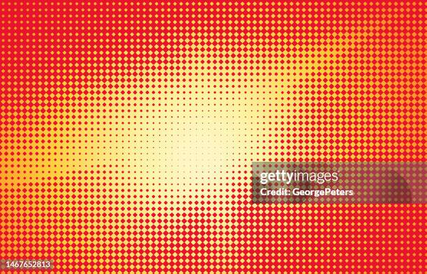 dot half tone pattern background with lens flare - smoke flare stock illustrations