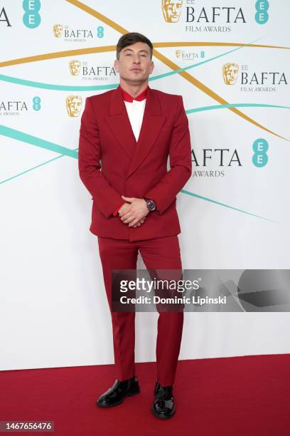 Barry Keoghan attends the EE BAFTA Film Awards 2023 at The Royal Festival Hall on February 19, 2023 in London, England.