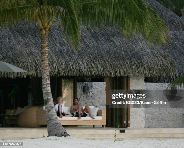 Nicole Kidman and Keith Urban are seen on June 28, 2006 in Bora Bora, French Polynesia.