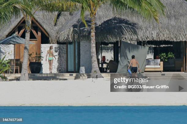 Nicole Kidman and Keith Urban are seen on June 28, 2006 in Bora Bora, French Polynesia.
