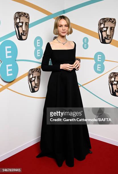 Carey Mulligan attends the EE BAFTA Film Awards 2023 at The Royal Festival Hall on February 19, 2023 in London, England.