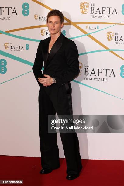 Eddie Redmayne attends the EE BAFTA Film Awards 2023 at The Royal Festival Hall on February 19, 2023 in London, England.