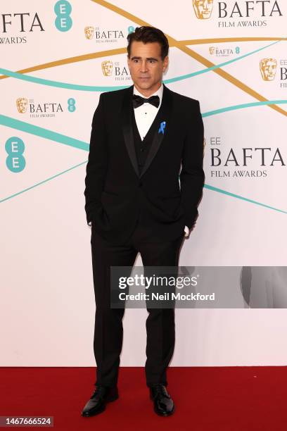 Colin Farrell attends the EE BAFTA Film Awards 2023 at The Royal Festival Hall on February 19, 2023 in London, England.