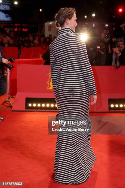 Vicky Krieps attends the "Ingeborg Bachmann - Reise in die Wüste" premiere during the 73rd Berlinale International Film Festival Berlin at Berlinale...