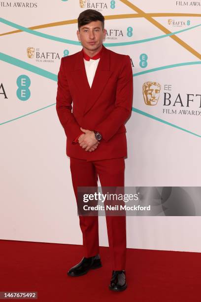 Barry Keoghan attends the EE BAFTA Film Awards 2023 at The Royal Festival Hall on February 19, 2023 in London, England.