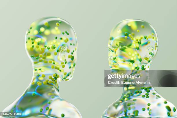 3d human glass head - abstract human head stock pictures, royalty-free photos & images