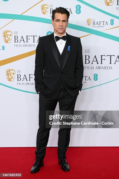 Colin Farrell attends the EE BAFTA Film Awards 2023 at The Royal Festival Hall on February 19, 2023 in London, England.