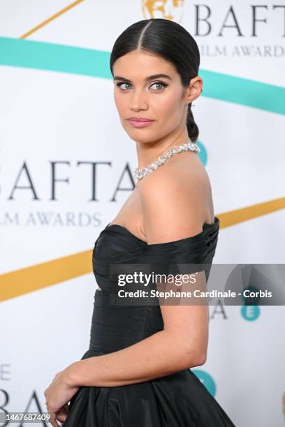 Sara Sampaio attends the EE BAFTA Film Awards 2023 at The Royal Festival Hall on February 19, 2023 in London, England.