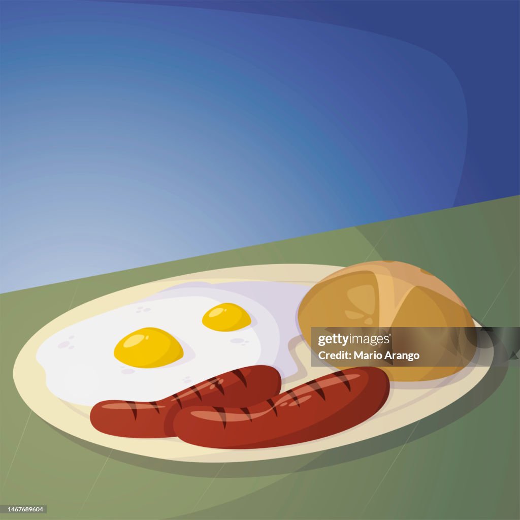 Ilustração de alimentos típicos de cada região