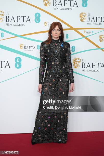 Sophie Turner attends the EE BAFTA Film Awards 2023 at The Royal Festival Hall on February 19, 2023 in London, England.