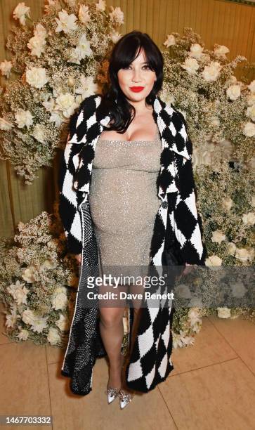 Daisy Lowe attends the British Vogue And Tiffany & Co. Celebrate Fashion And Film Party 2023 at Annabel's on February 19, 2023 in London, England.