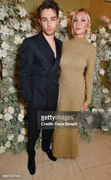 Liam Payne and Kate Cassidy attend the British Vogue And Tiffany & Co. Celebrate Fashion And Film Party 2023 at Annabel's on February 19, 2023 in...