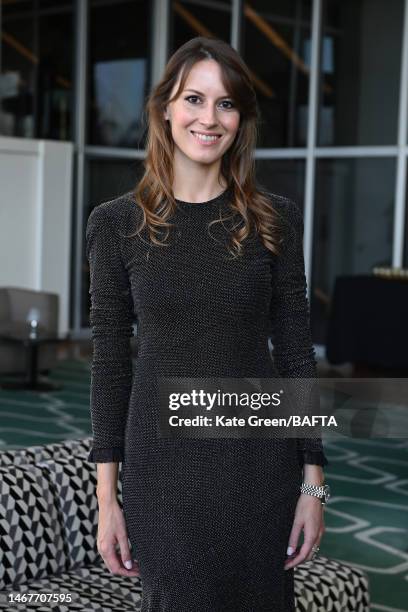 Natalia Ryumina attends the EE BAFTA Film Awards 2023 Champagne Reception at The Royal Festival Hall on February 19, 2023 in London, England.