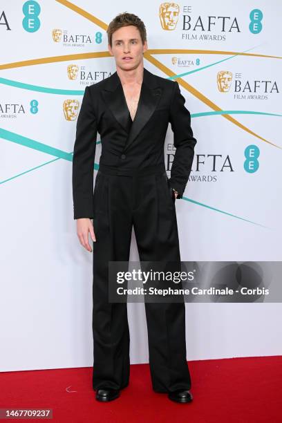 Eddie Redmayne attends the EE BAFTA Film Awards 2023 at The Royal Festival Hall on February 19, 2023 in London, England.