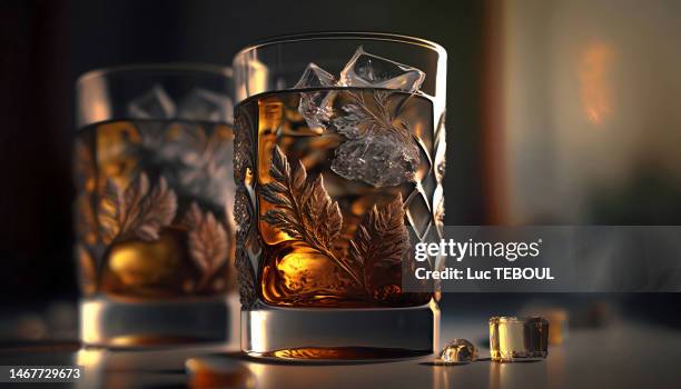 cocktail glasses - scotch whisky stock pictures, royalty-free photos & images