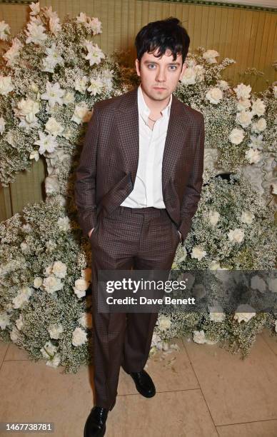 Asa Butterfieldattends the British Vogue And Tiffany & Co. Celebrate Fashion And Film Party 2023 at Annabel's on February 19, 2023 in London, England.