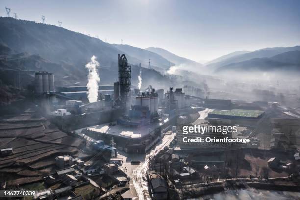 cement plant - cement production stock pictures, royalty-free photos & images
