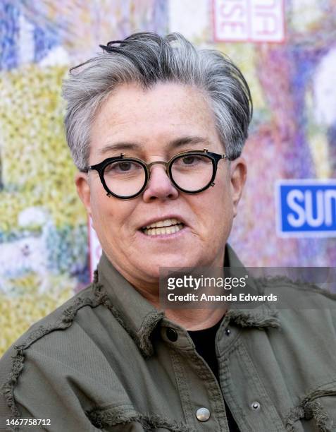 Comedian Rosie O'Donnell attends Opening Night for "Sunday In The Park With George" at the Pasadena Playhouse on February 19, 2023 in Pasadena,...