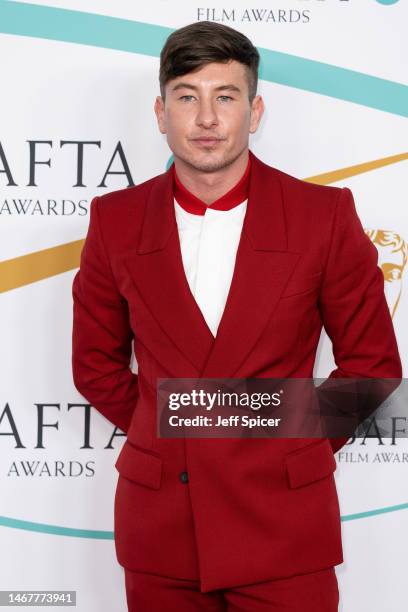 Barry Keoghan attends the EE BAFTA Film Awards 2023 at The Royal Festival Hall on February 19, 2023 in London, England.