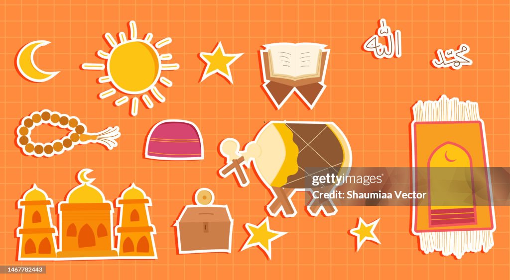 Hand-drawn Vector islamic ramadan design