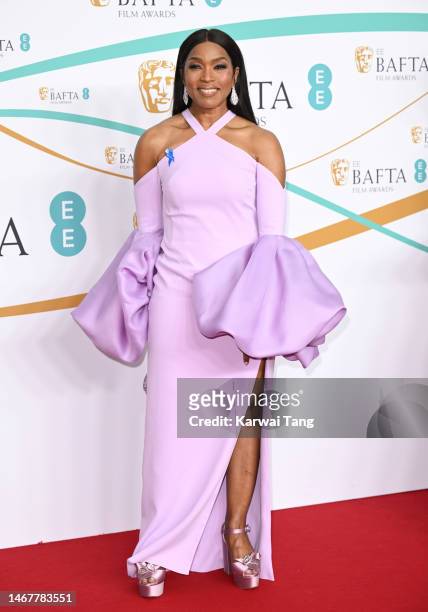 Angela Bassett attends the EE BAFTA Film Awards 2023 at The Royal Festival Hall on February 19, 2023 in London, England.