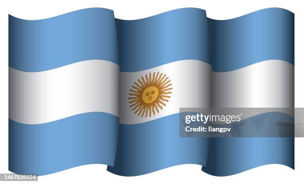 flagge von argentinien - argentinische flagge stock-grafiken, -clipart, -cartoons und -symbole