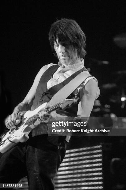 Jeff Beck performs on stage at Pearl at the Palms, Las Vegas, Nevada, 18th October 2013.