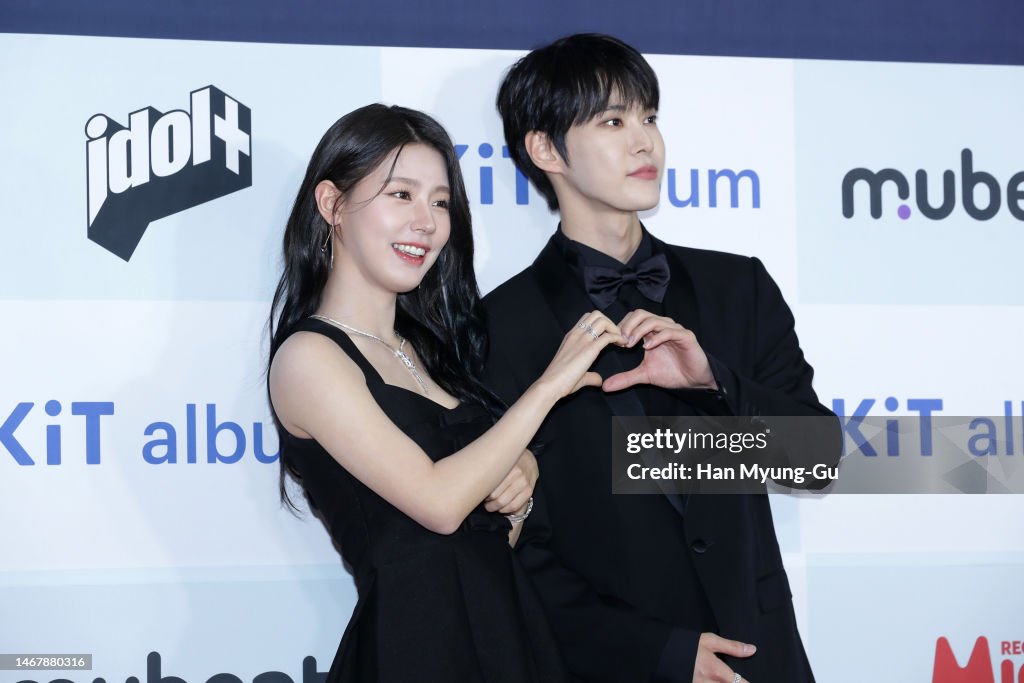 Miyeon aka Mi-Yeon of girl group I-DLE and Doyoung aka Do-young of