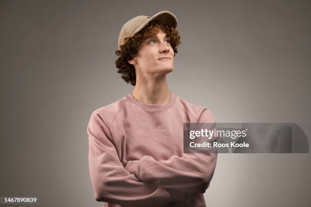 young man - cool guy in hat stock pictures, royalty-free photos & images