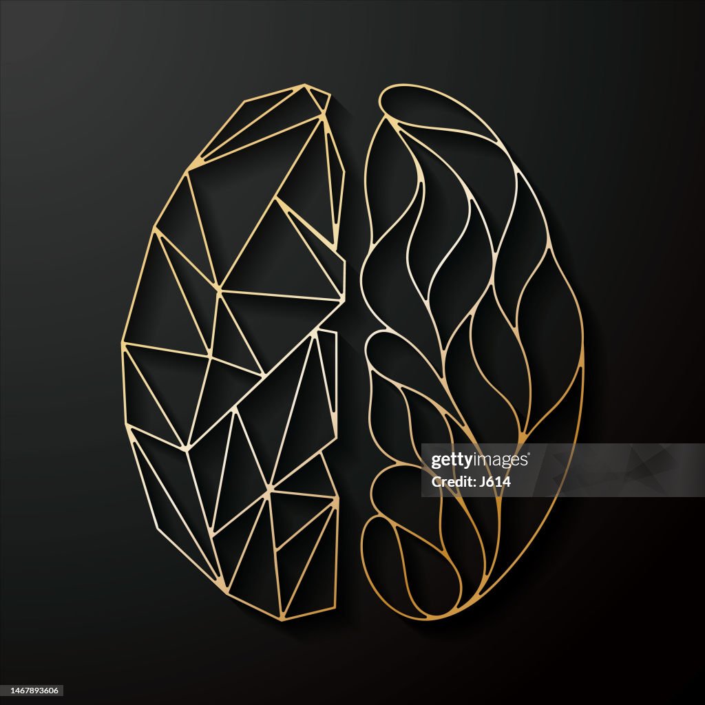 Abstract. Brain Simple Form Abstract Human Brain High-Res Vector Graphic - Getty Images
