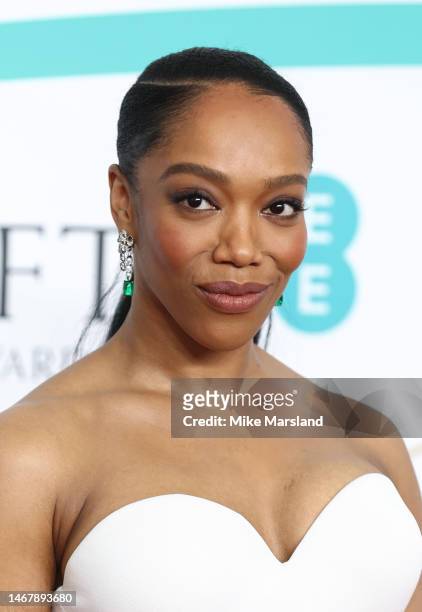 Naomi Ackie attends the EE BAFTA Film Awards 2023 at The Royal Festival Hall on February 19, 2023 in London, England.