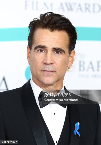 Colin Farrell attends the EE BAFTA Film Awards 2023 at The Royal Festival Hall on February 19, 2023 in London, England.