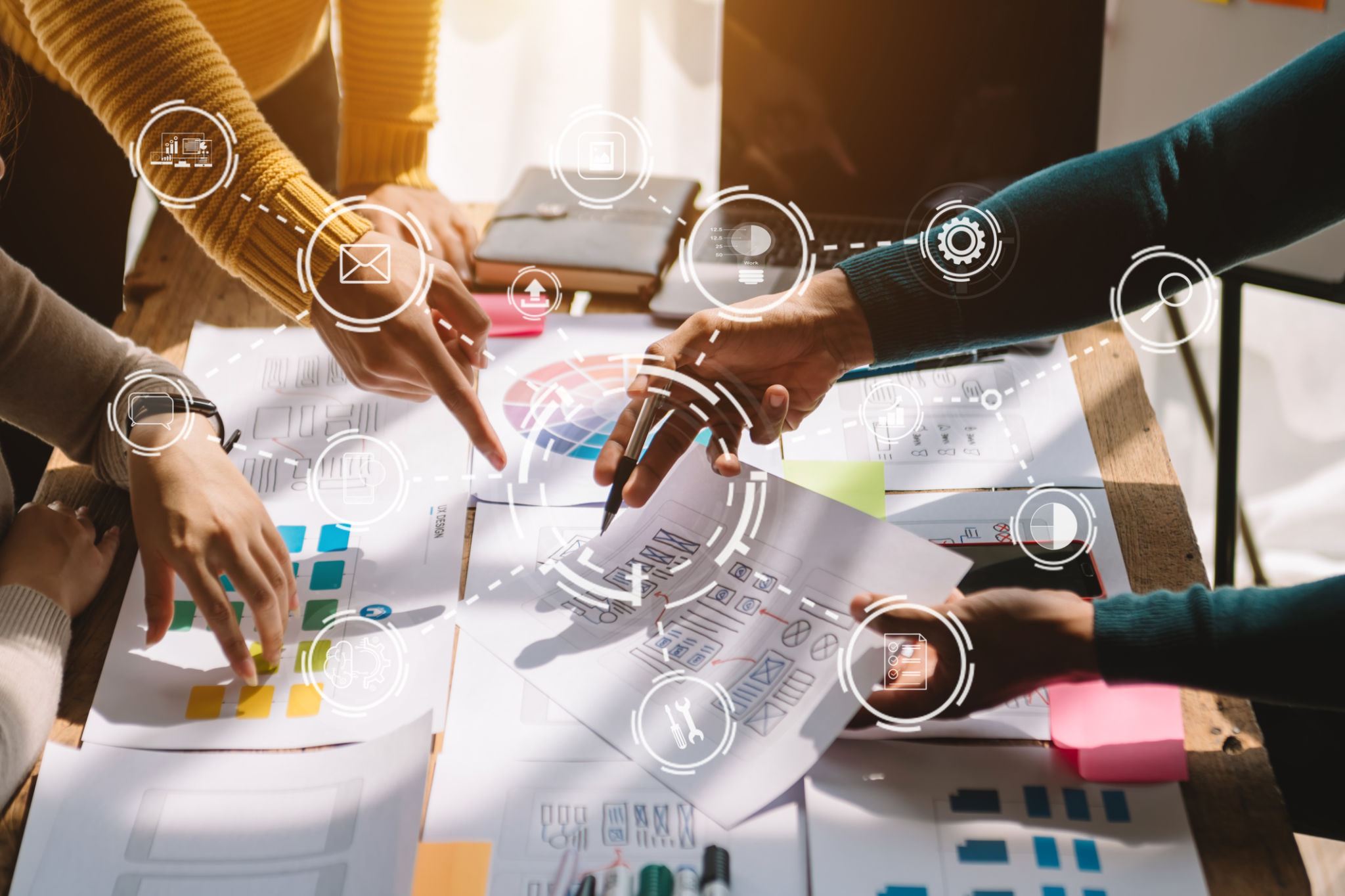 UX graphic designer planning application process development prototype wireframe for web smart phone. Creative digital development agency. UX graphic designer planning application process development prototype wireframe for web smart phone. Creative digital development agency.