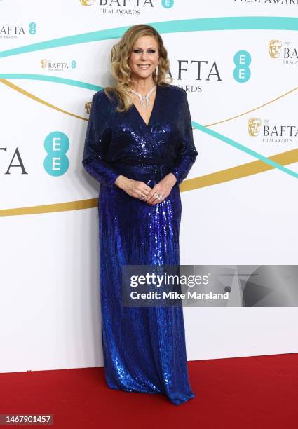 Rita Wilson attends the EE BAFTA Film Awards 2023 at The Royal Festival Hall on February 19, 2023 in London, England.