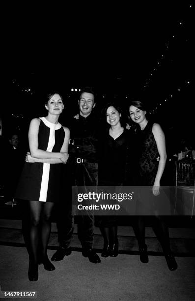 Caroline Corr, Jim Corr, Andrea Corr, and Sharon Corr attend an event at the National Building Museum in Washington, D.C., on March 18, 1996.