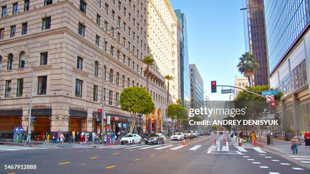 los angeles downtown - downtown la stock pictures, royalty-free photos & images