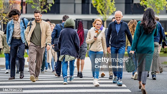 Business people walking on street Business people walking on street
