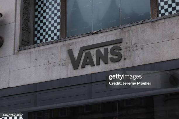 The exterior of a Vans store photographed on February 18, 2023 in London, England.