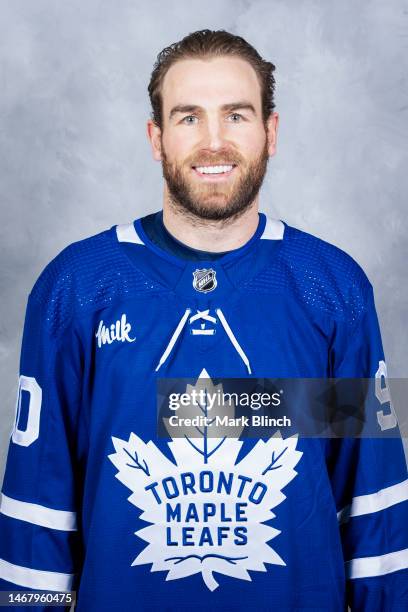 Ryan O'Reilly of the Toronto Maple Leafs poses for his official headshot for the 2022-2023 season on February, 18 2023 at the Scotiabank Arena in...