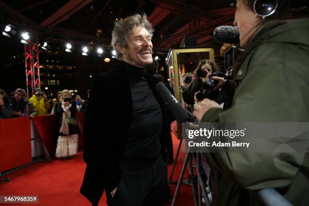 Actor Willem Dafoe attends the premiere of the film "Inside" during the 73rd Berlinale International Film Festival Berlin at Zoo Palast on February...