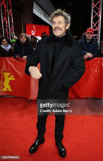 Actor Willem Dafoe attends the premiere of the film "Inside" during the 73rd Berlinale International Film Festival Berlin at Zoo Palast on February...