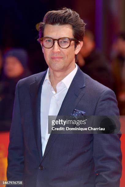 Guy Nattiv attends the "Golda" premiere & European Shooting Stars 2023 red carpet during the 73rd Berlinale International Film Festival Berlin at...