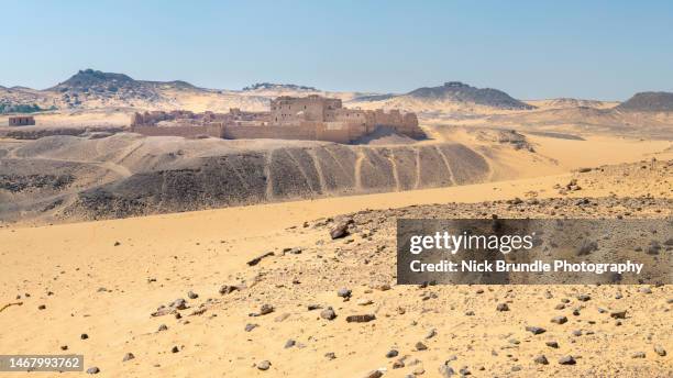 monastery of st. simeon, aswan, egypt. - coptic stock pictures, royalty-free photos & images