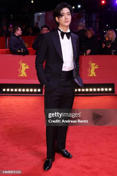 Yuto Nakajima at the "#Manhole" premiere during the 73rd Berlinale International Film Festival Berlin at Berlinale Palast on February 20, 2023 in...