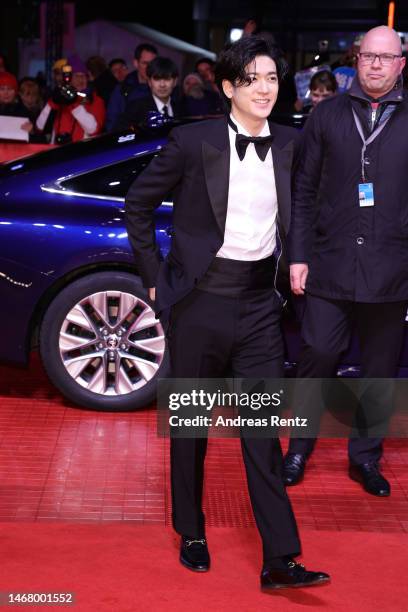 Yuto Nakajima at the "#Manhole" premiere during the 73rd Berlinale International Film Festival Berlin at Berlinale Palast on February 20, 2023 in...