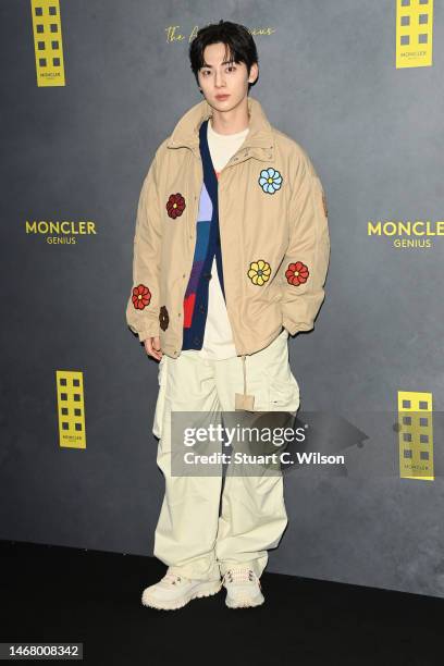 Hwang Minhyun attends the Moncler Genius presentation during London Fashion Week February 2023 on February 20, 2023 in London, England.